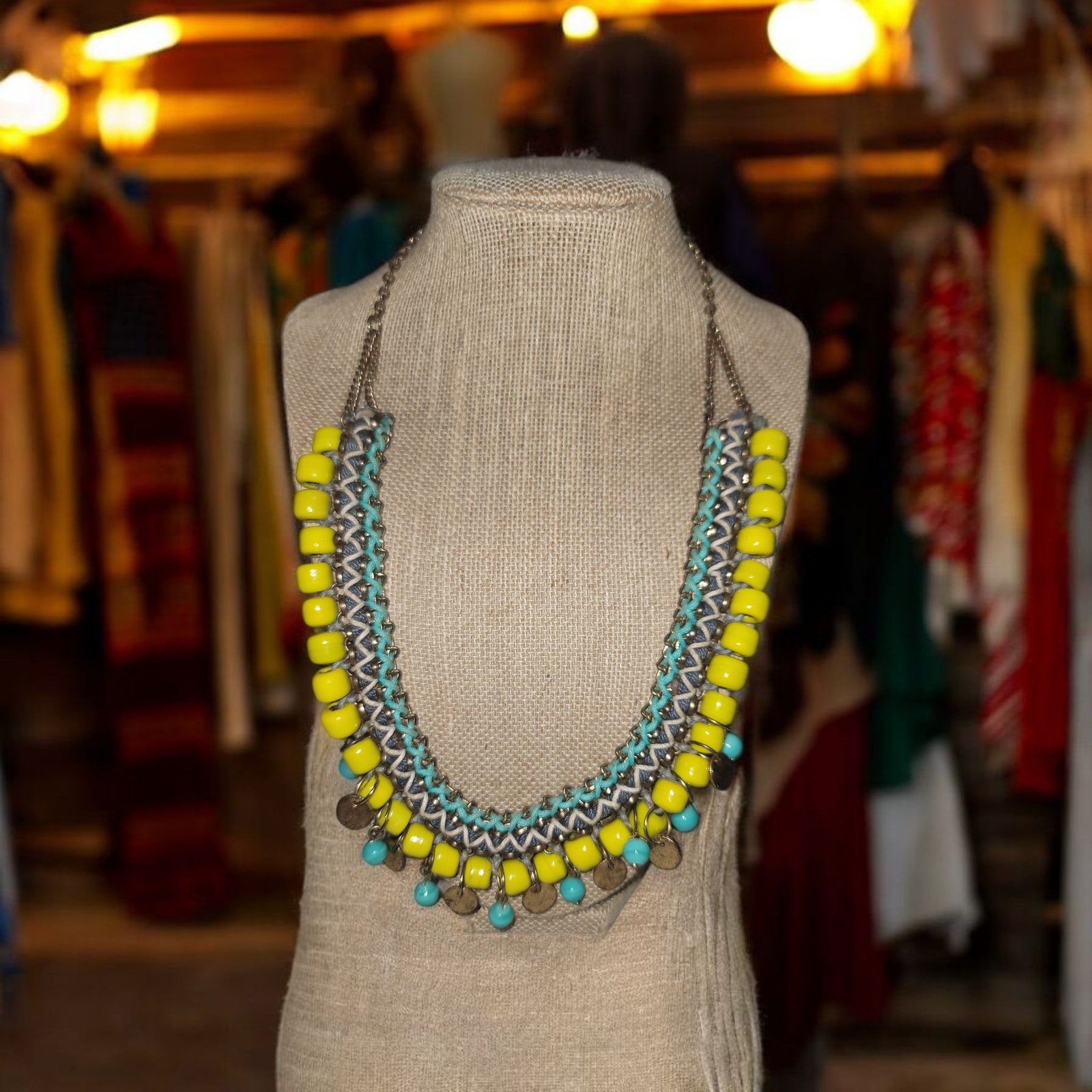 Vintage Noonday Statement Bib Necklace